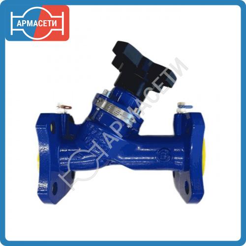 Клапан балансировочный ручной чугун 3080H Ду 50 Ру16 Тмакс=120 оС фл Kvs=41.9м3/ч с измерительными ниппелями Benarmo