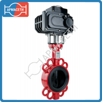 Дисковый поворотный затвор REON тип RSV81RED с электроприводом