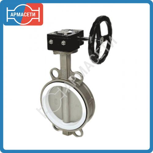 Затвор поворотный нержавеющий PTFE Ду150 Ру16 2040H Benarmo