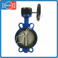 Затвор дисковый поворотный чугунный GG20, диск CF8 (AISI304), DN150, PN16, EPDM, эл. приводом, 50Гц