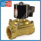 Клапан электромагнитный Ду20, Ру16,  EPDM, AC220V, IP65, латунь