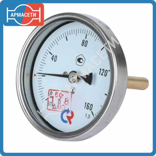 Термометр биметаллический БТ-41.211 L=64.1,5 G1/2" 160С