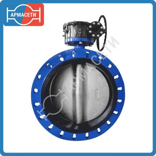 Затвор дисковый поворотный чугун Ду 100 Ру16 межфл с электроприводом Q-070 380В диск нерж манжета EPDM Benarmo 1