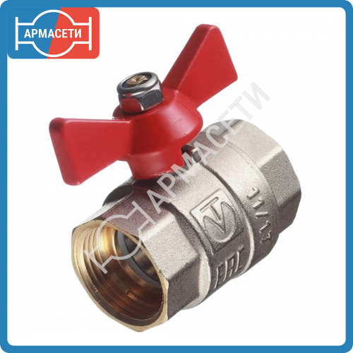 Кран шаровый Valtec бабочка Г/Г 25 мм VT.217