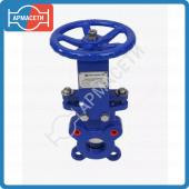 Задвижка шиберная двусторонняя чугун межфл EPDM 1111W Benarmo