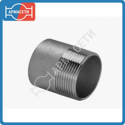 Резьба Ду15 L-100 ст.12х18н10т ГОСТ 3262-75 Lр=9 мм