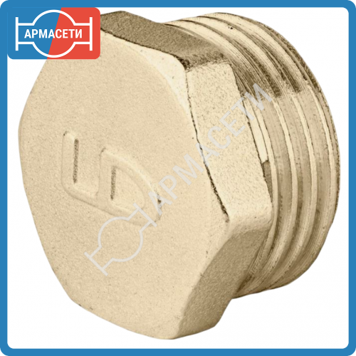 Заглушка LD Pride Ду 15 (1/2") ВР латунь