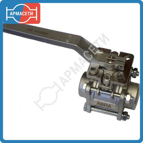 Кран шаровой сварка/сварка F03/F04 Тип ABRA-BV61-015, DN15, PN40, стандарт, 3-PC