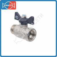 Кран шаровый  AQUALINK бабочка со сгоном  ВН 1.2